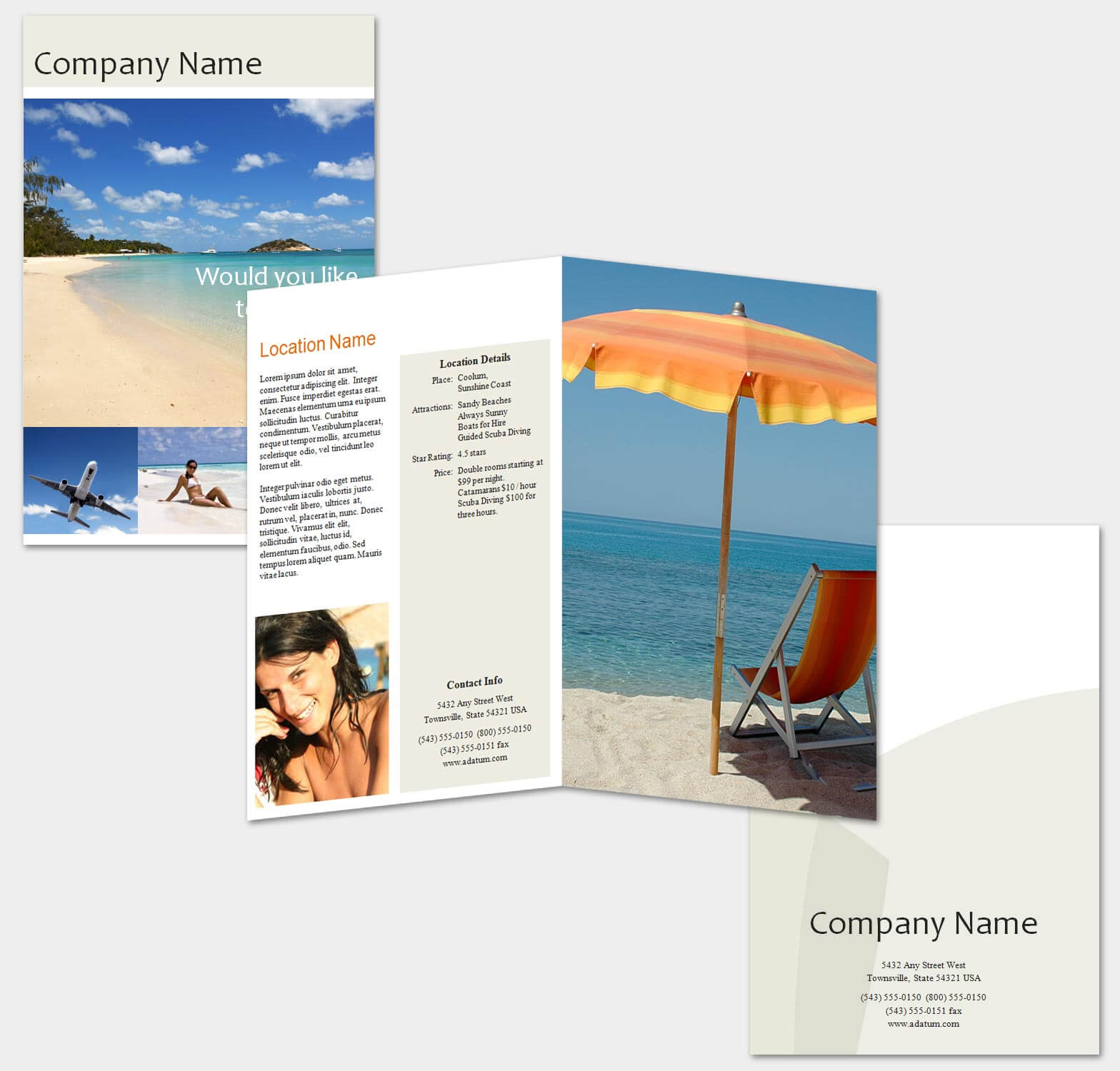 Cruise Travel Brochure Template Word Amp Publisher Brochure With Regard To Word Travel Brochure Template