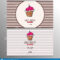 Cupcake Or Cake Business Card Template For Bakery Or Pastry Pertaining To Cake Business Cards Templates Free