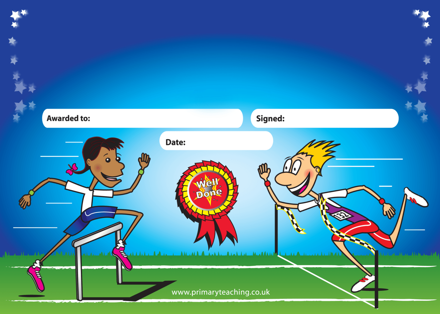Customised Sports Day Certificate | A5 | Pupil Rewards pertaining to