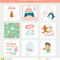 Cute Vector Christmas Cards And Stickers Stock Vector Regarding Christmas Note Card Templates
