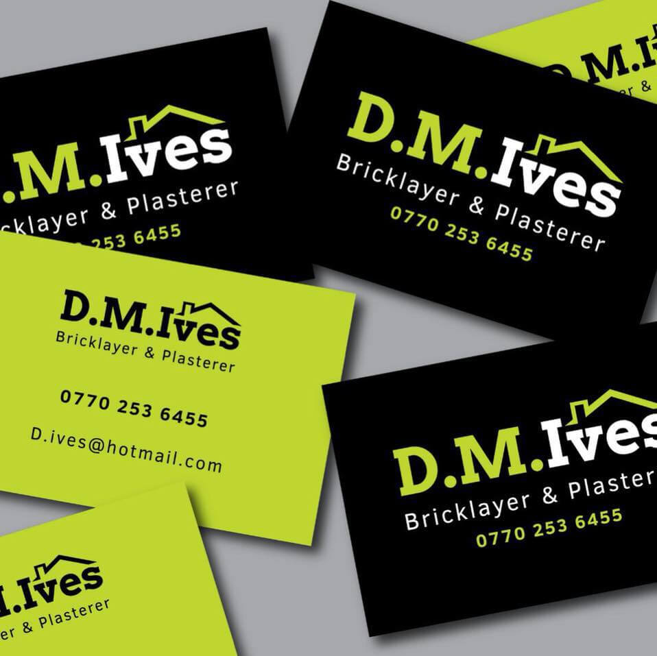 D.m.ives Bricklayer & Plasterer | Skillhouse Local Business Within Plastering Business Cards Templates