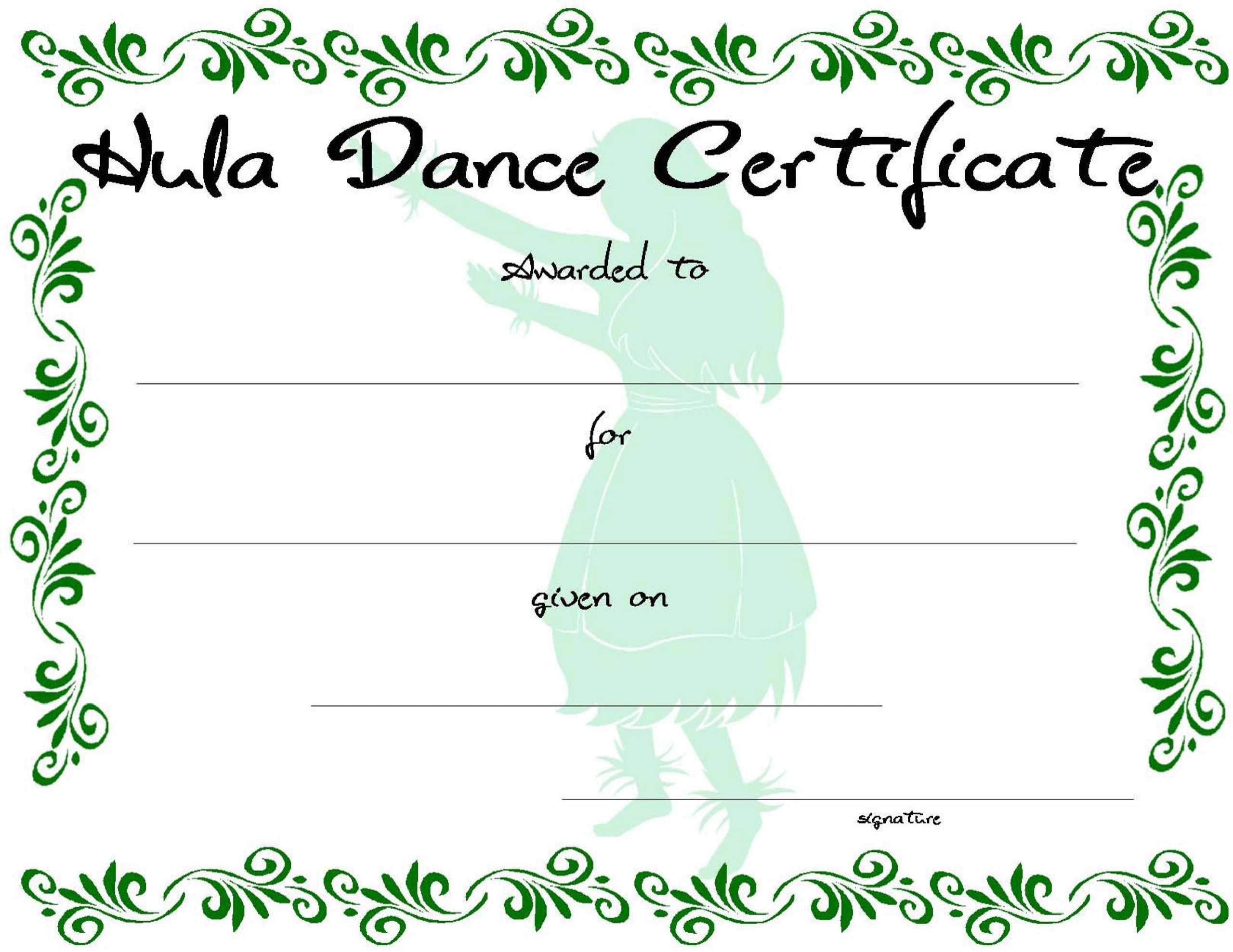 Dance Certificate | Templates At Allbusinesstemplates For Dance Certificate Template