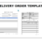 Delivery Order Template | Topics About Business Forms With Proof Of Delivery Template Word