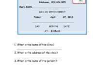 Dentist Appointment Card - English Esl Worksheets with Dentist Appointment Card Template