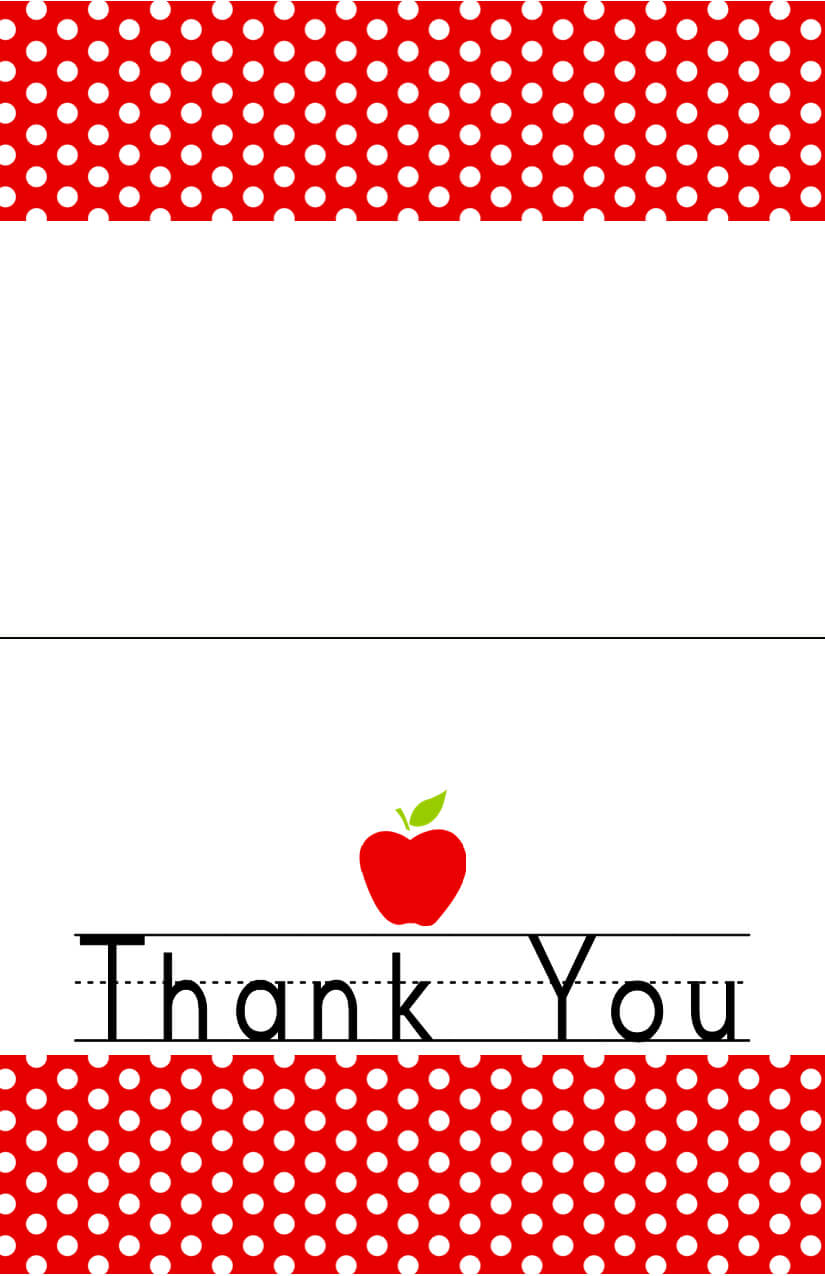 Dimple Prints: Free Printableend Of The Year Thank You Within Thank You Card For Teacher Template