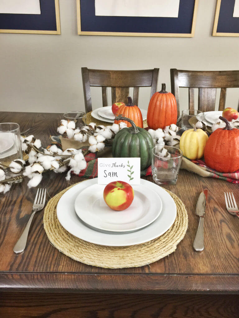 Diy Thanksgiving Place Cards Template | Birkley Lane Interiors Inside Thanksgiving Place Card Templates