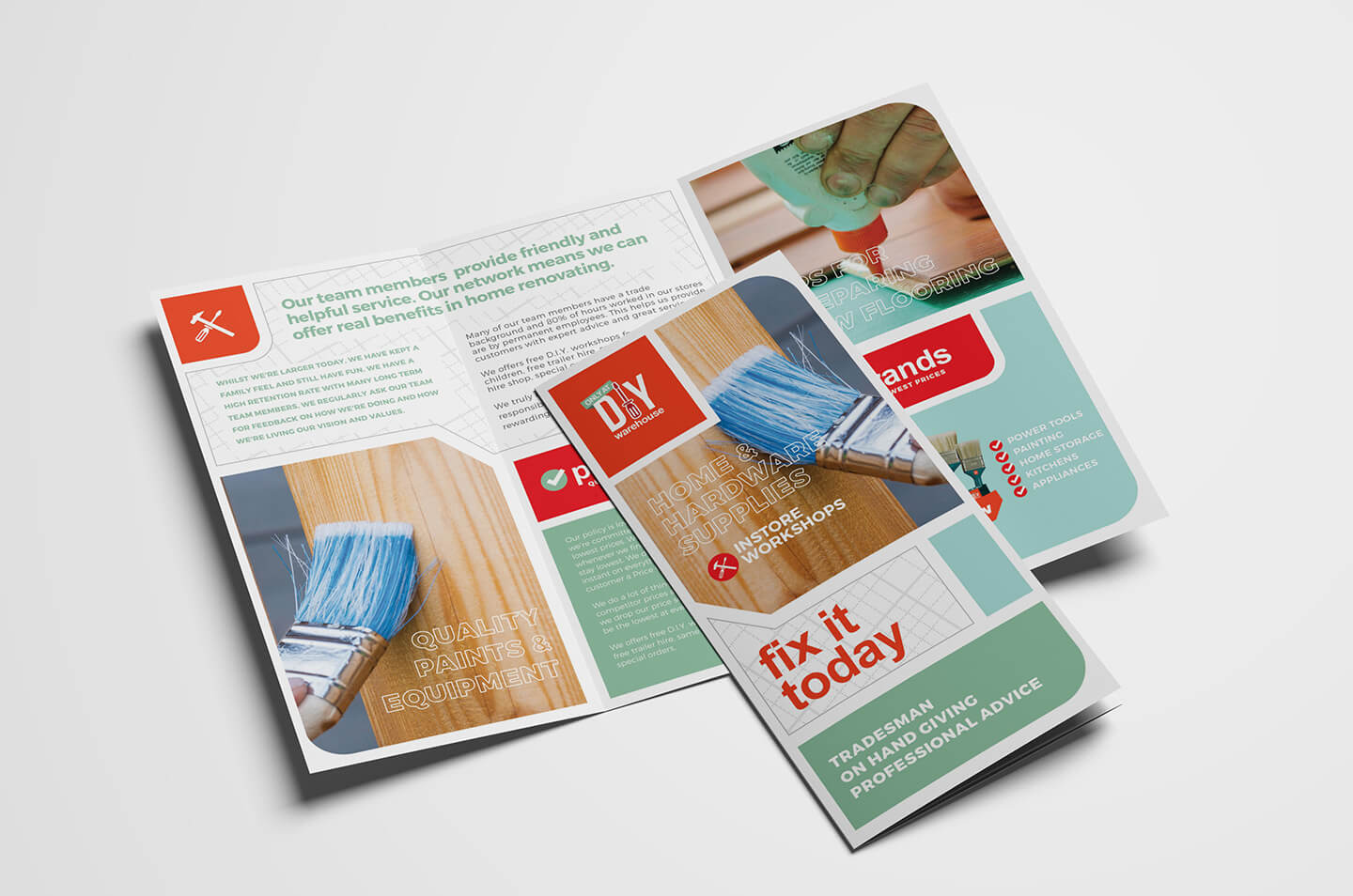Diy Tool Supply Tri Fold Brochure Template In Psd, Ai For Membership Brochure Template