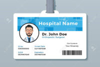 Doctor Id Badge. Medical Identity Card Template pertaining to Doctor Id Card Template
