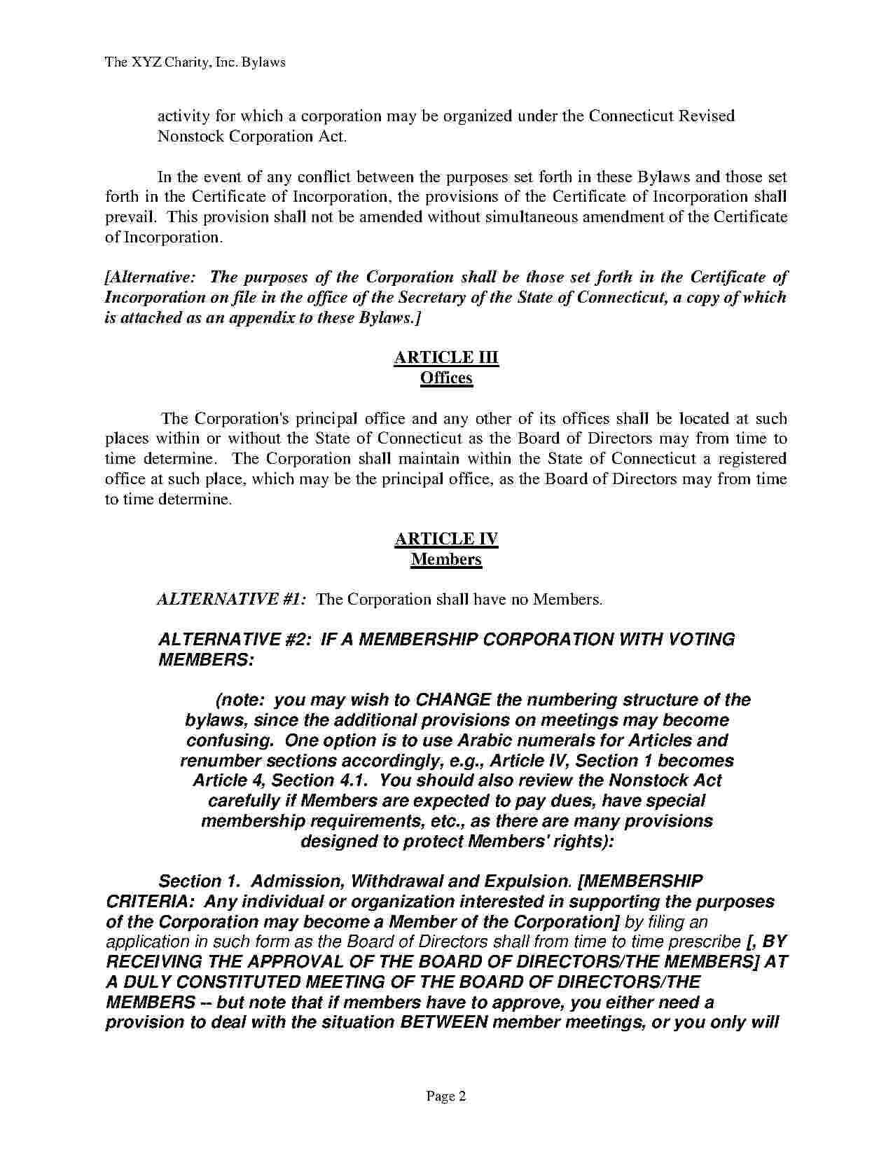 Download Corporate Bylaws Style 8 Template For Free At Intended For Corporate Bylaws Template Word