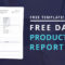 Download Free Daily Production Report Template For Wrap Up Report Template