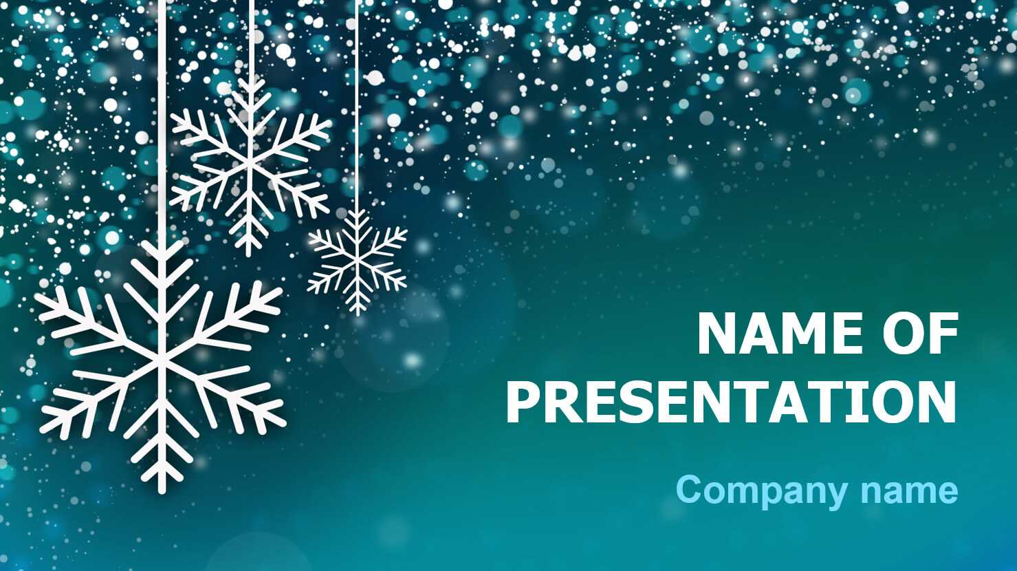 Download Free Snowing Snow Powerpoint Theme For Presentation Within Snow Powerpoint Template