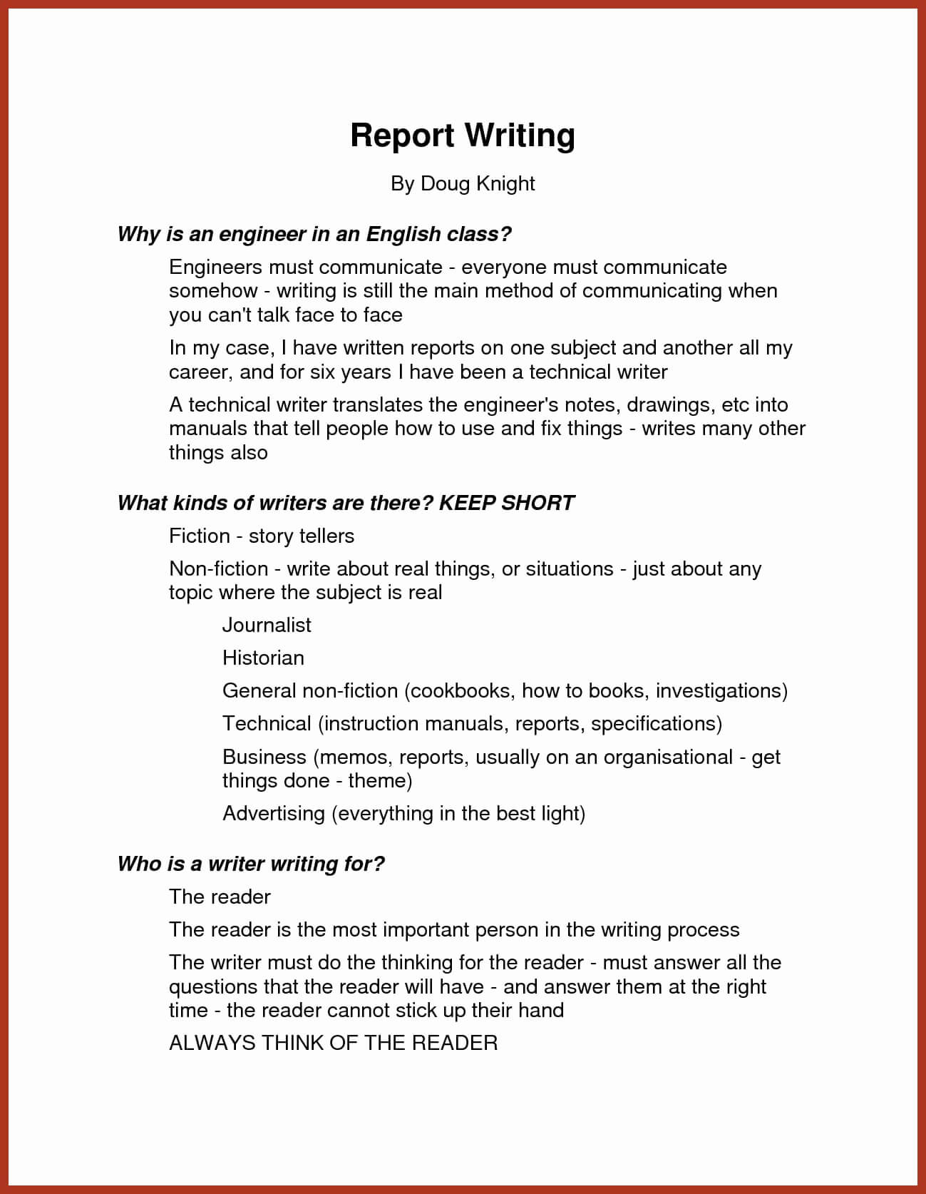 Download Sample Of A Report Writing | Cialis Genericcheapest With Report Writing Template Download