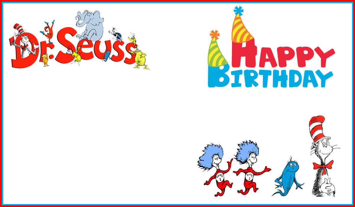 Dr Seuss Free Printable Invitation Templates | Invitations Pertaining To Dr Seuss Birthday Card Template