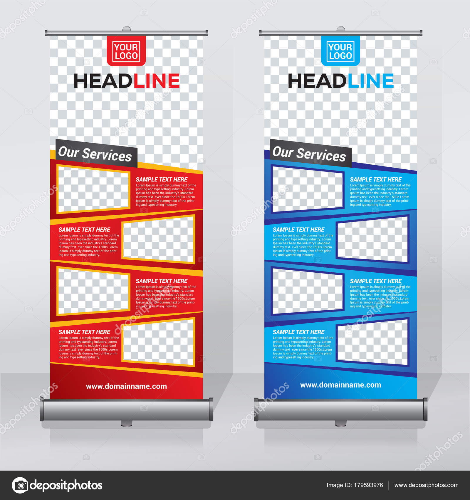 ᐈ Pull Up Banner Designs Stock Vectors, Royalty Free In Retractable Banner Design Templates