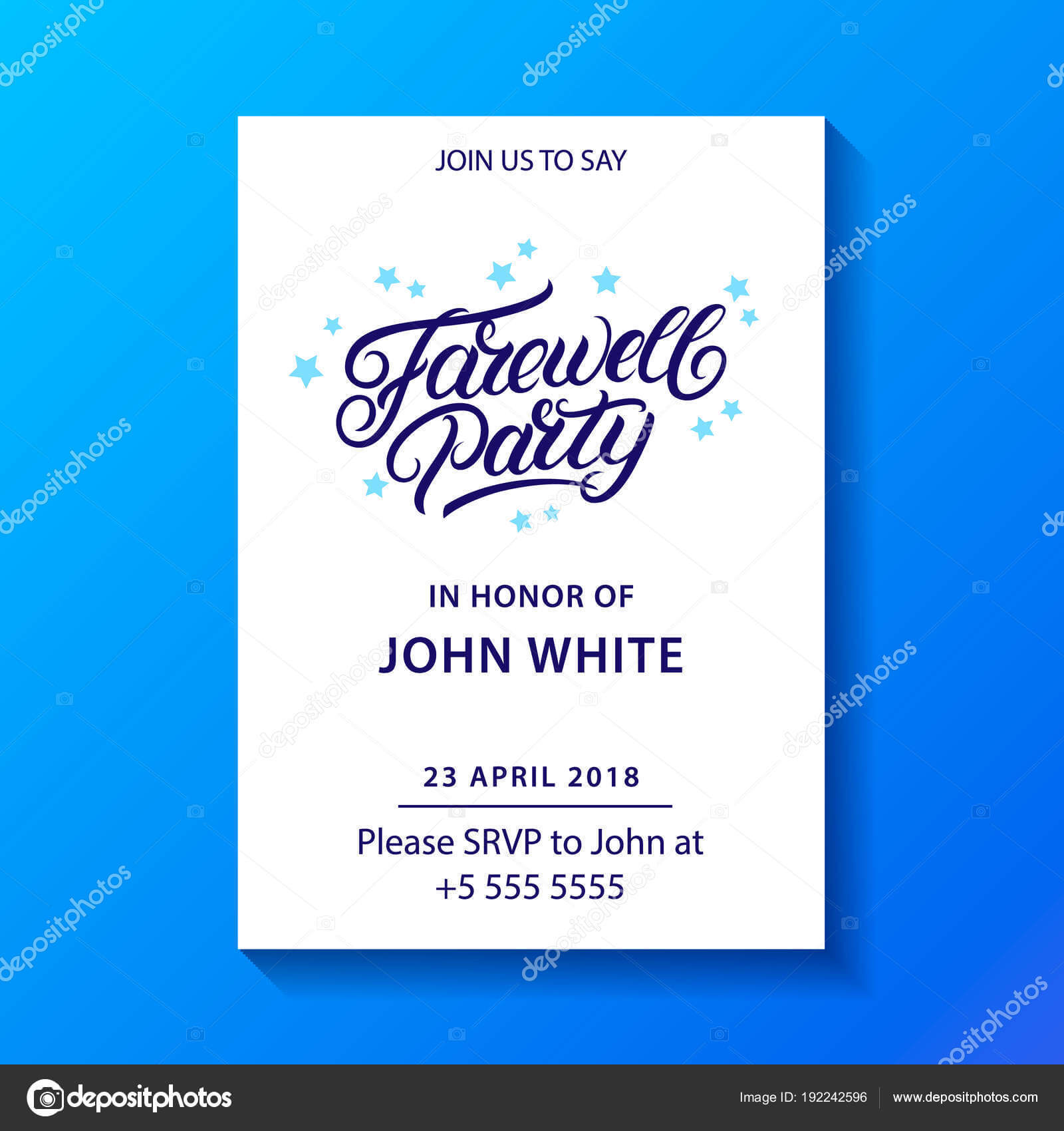 ᐈ We Will Miss You Banners Stock Images, Royalty Free Inside Farewell Invitation Card Template