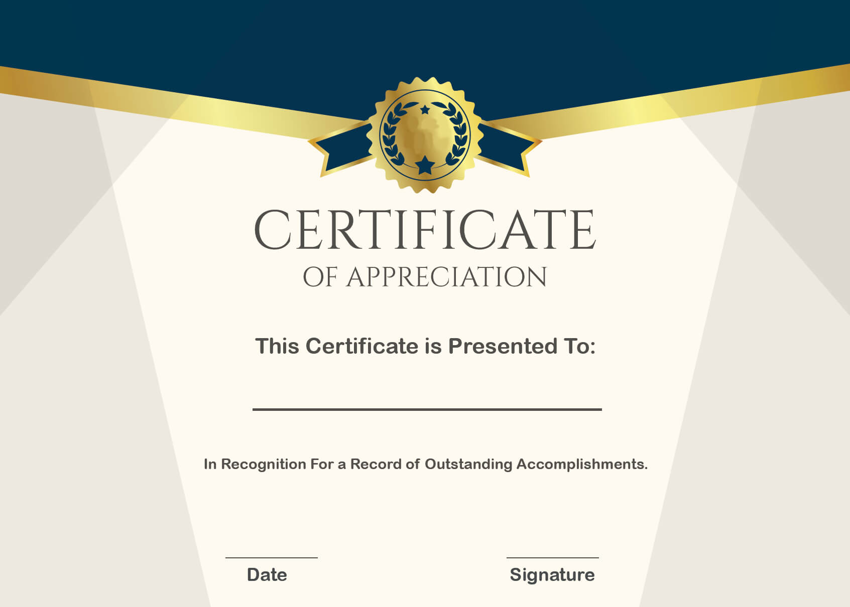 ❤️ Sample Certificate Of Appreciation Form Template❤️ Intended For Gratitude Certificate Template
