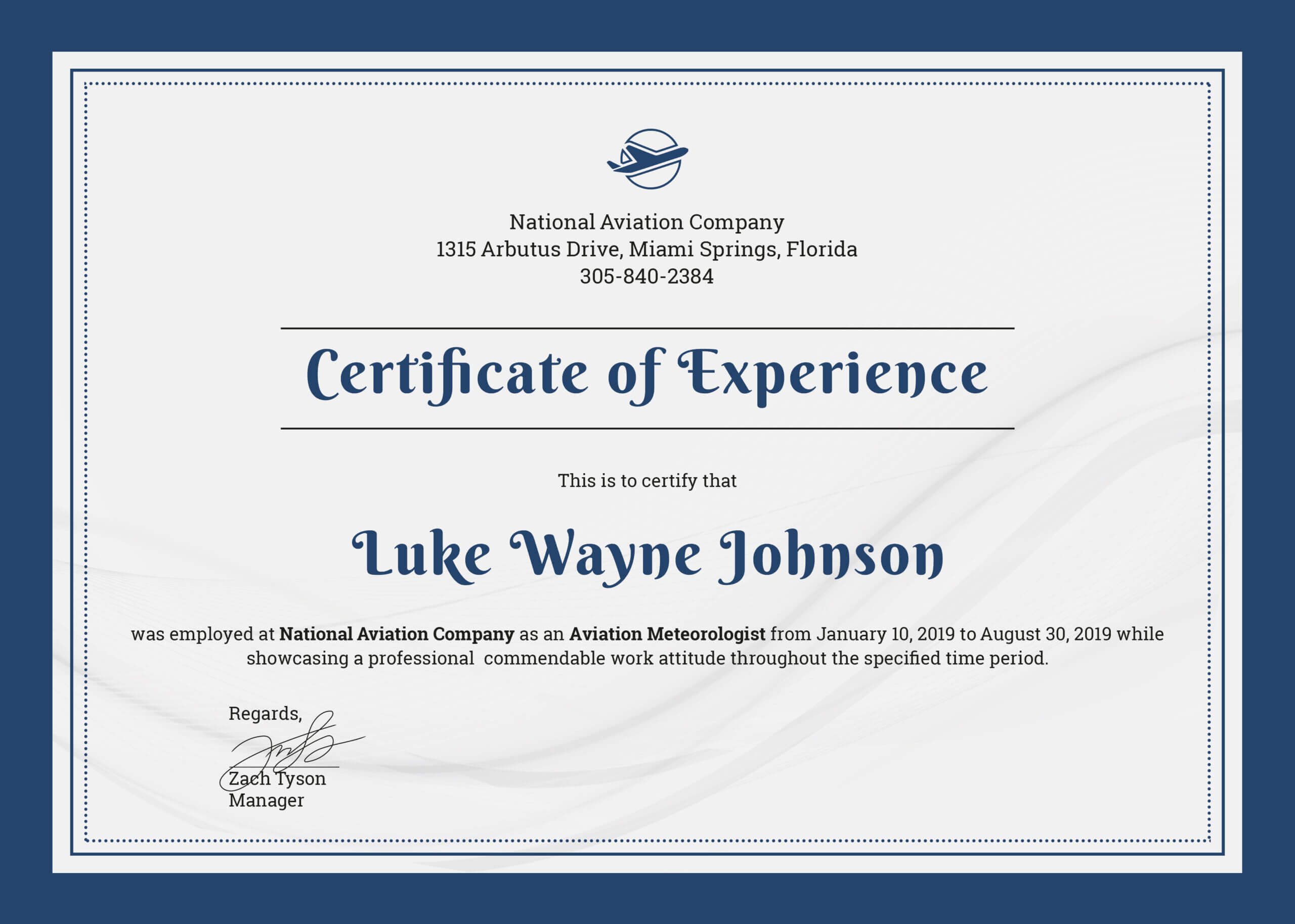 ❤️free Printable Certificate Of Experience Sample Template❤️ Regarding School Leaving Certificate Template