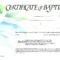 ❤️free Sample Certificate Of Baptism Form Template❤️ With Christian Certificate Template