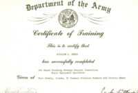 Editable Army Certificate Of Training Template within Army Certificate Of Completion Template