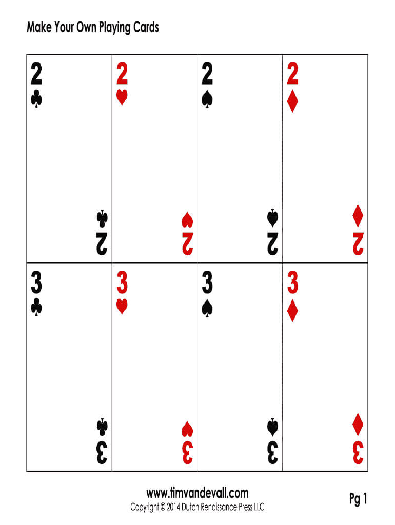 Editable Playing Card Template – Fill Online, Printable Within Playing Card Template Word