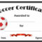Editable Soccer Award Certificates Template Kiddo Shelter regarding Soccer Certificate Template