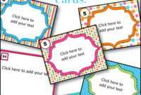 Editable Task Card Templates - Bkb Resources in Task Card Template