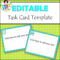 Editable Task Card Templates – Bkb Resources In Task Cards Template