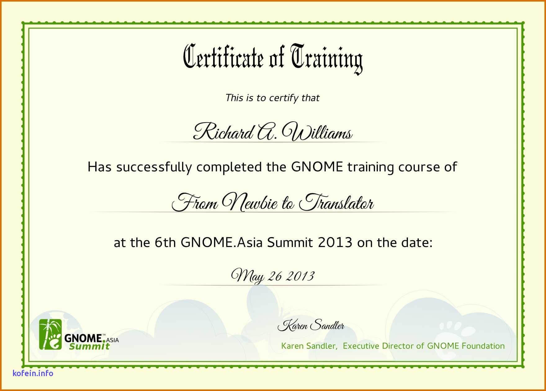 Editable Training Completion Certificate Template First Aid Intended For Class Completion Certificate Template
