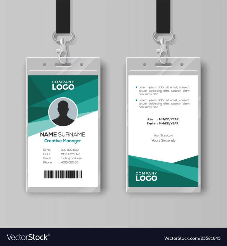 Elegant Id Card Design Template For Id Card Template Ai - Professional ...