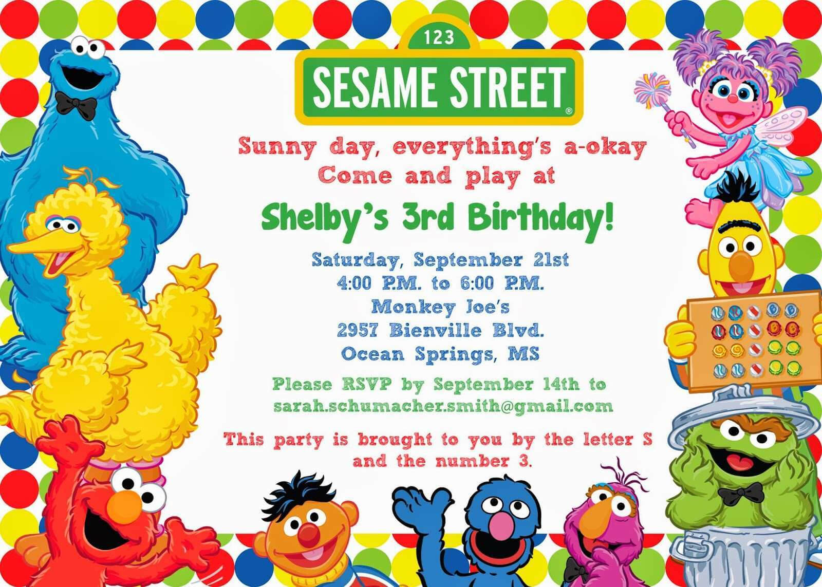 Elmo Birthday Invitation Template – Cards Design Templates Inside Elmo Birthday Card Template