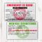 Emergency Identification Card Template, Medical Condition Pertaining To Medication Card Template