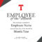 Employee Of The Month Certificate Free Well Designed With Regard To Employee Of The Year Certificate Template Free
