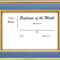 Employee Of The Month Template Free – Zohre.horizonconsulting.co Throughout Manager Of The Month Certificate Template