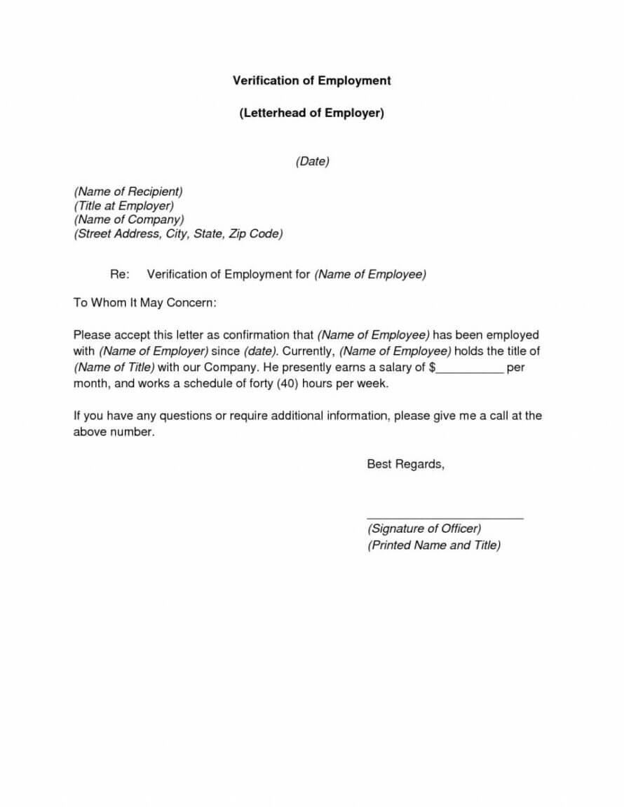 Employment Letter Template Canada Sample Of Certificate Pertaining To Sample Certificate Employment Template