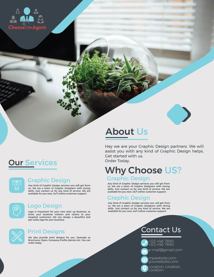 Entry #1Mahinul000 For Need A One Page Flyer Template Intended For One Page Brochure Template