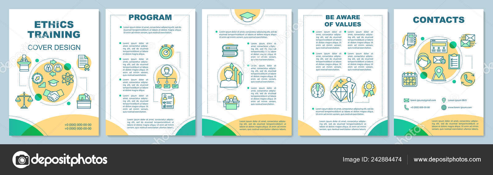 Ethics Training Brochure Template Layout Core Values Flyer In Training Brochure Template