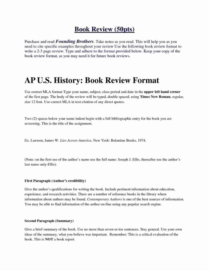 Example Book Review Essay Writing Examples Sample Apa Paper In One Page Book Report Template