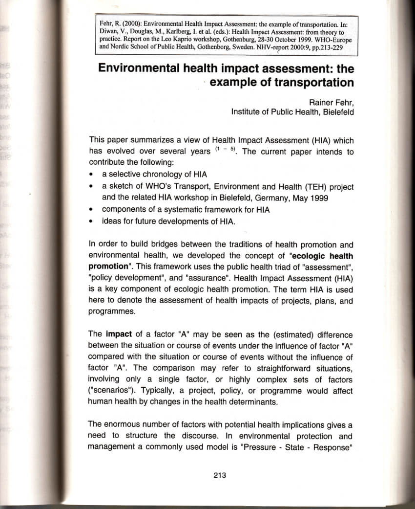 Example Of Environmental Assessment Report Largepreview Throughout Environmental Impact Report Template