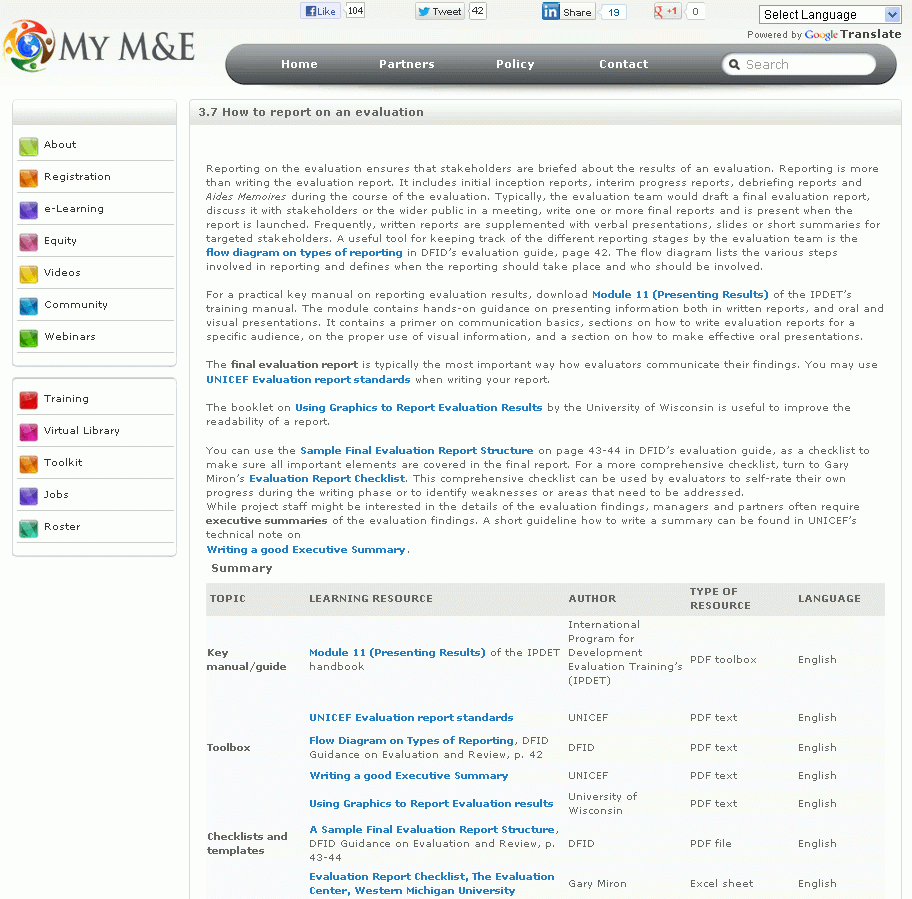 Executive Summaries | Better Evaluation Intended For Evaluation Summary Report Template