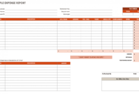 Expense Report Spreadsheet for Expense Report Template Xls