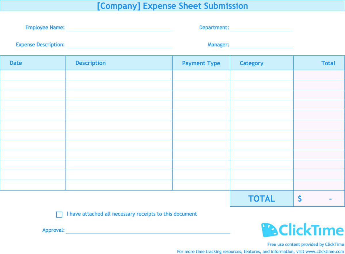 Expense Report Template | Track Expenses Easily In Excel For Monthly Expense Report Template Excel