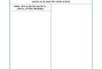 Eyfs | Ks1 | Ks2 | Newspapers | Teachit Primary in Report Writing Template Ks1