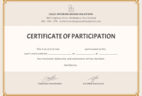 🥰free Printable Certificate Of Participation Templates (Cop)🥰 intended for Certificate Of Participation Template Pdf