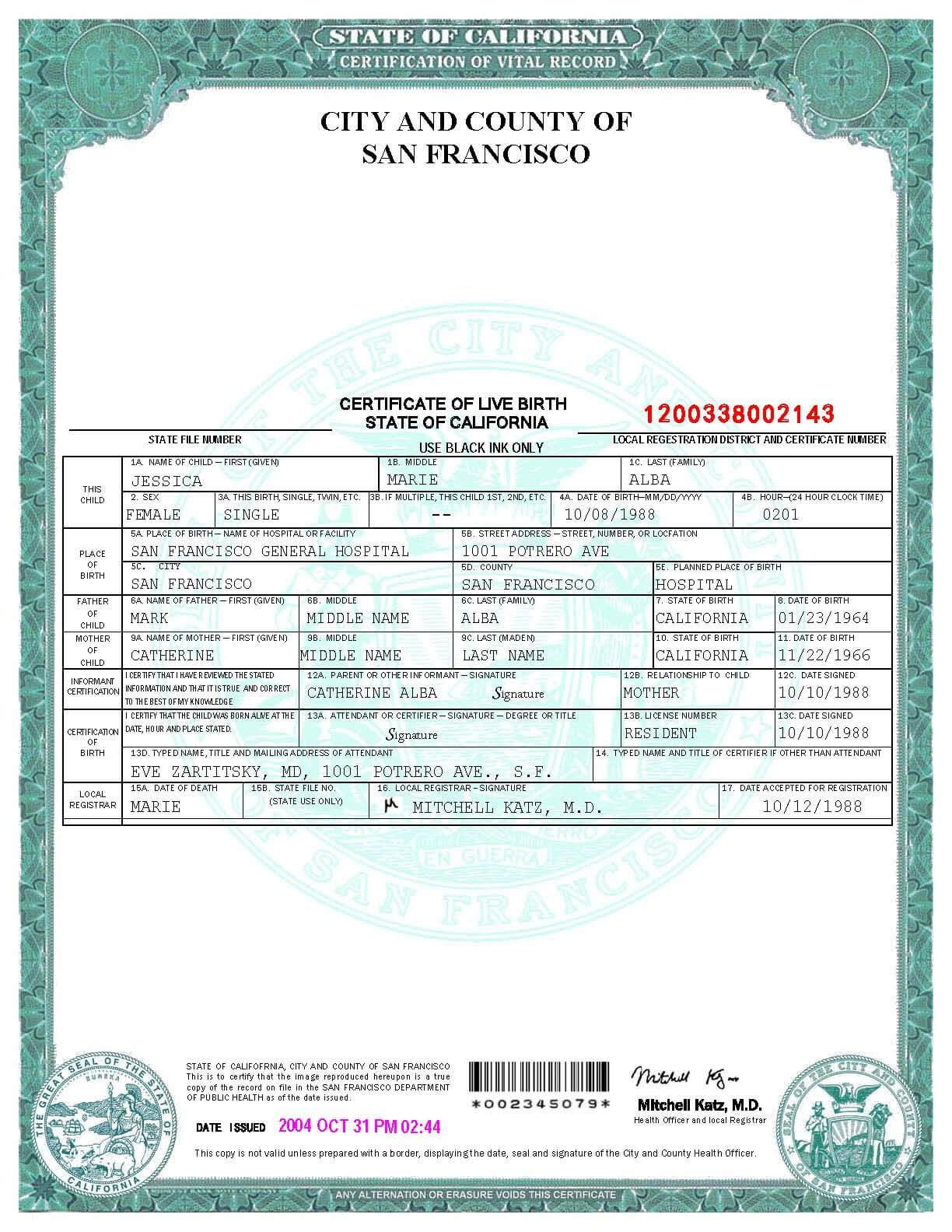 Fake Birth Certificate Template Beautiful Sample Blank Regarding Birth Certificate Templates For Word