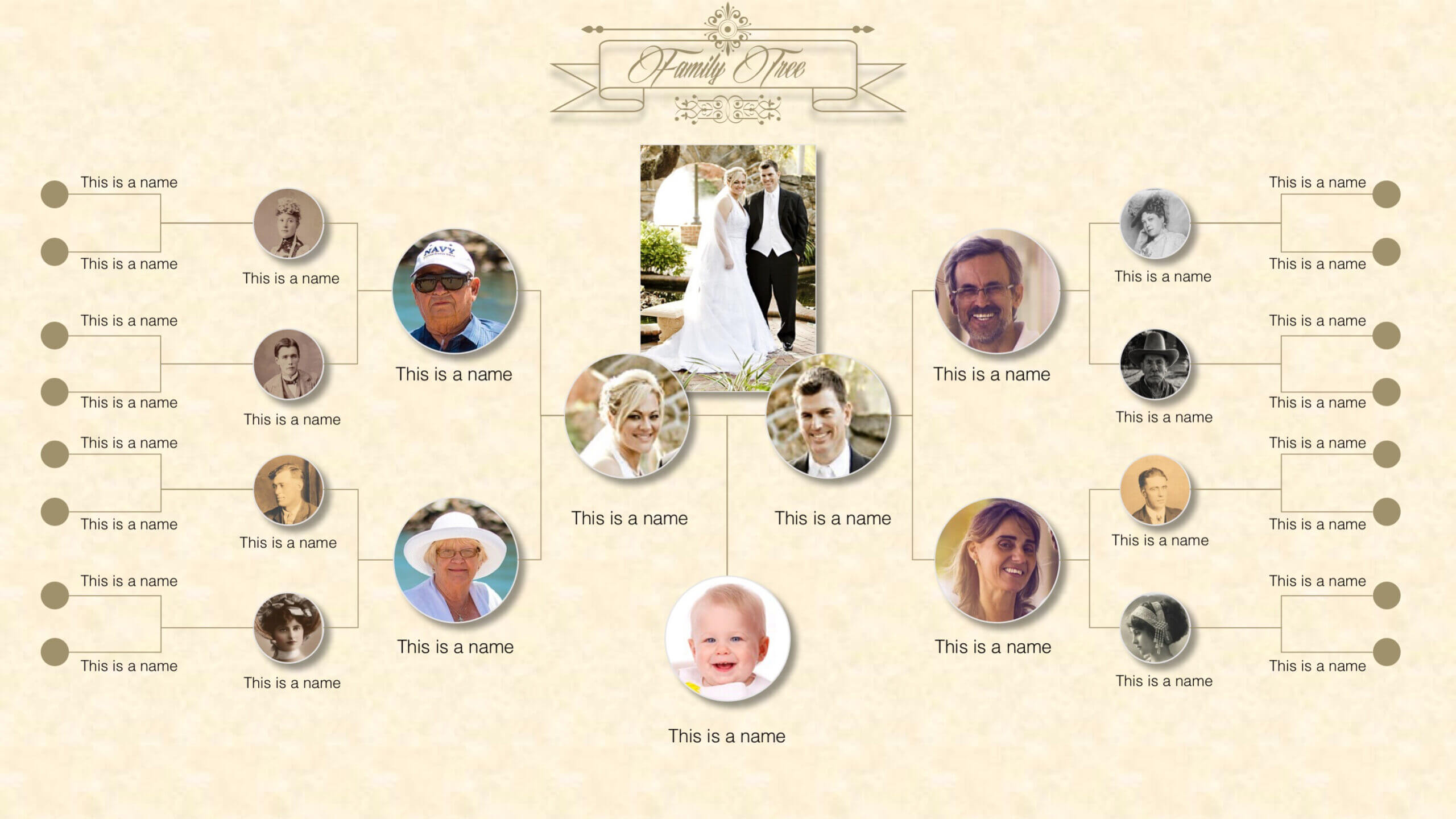 Family Tree Powerpoint Templates Intended For Powerpoint Genealogy Template