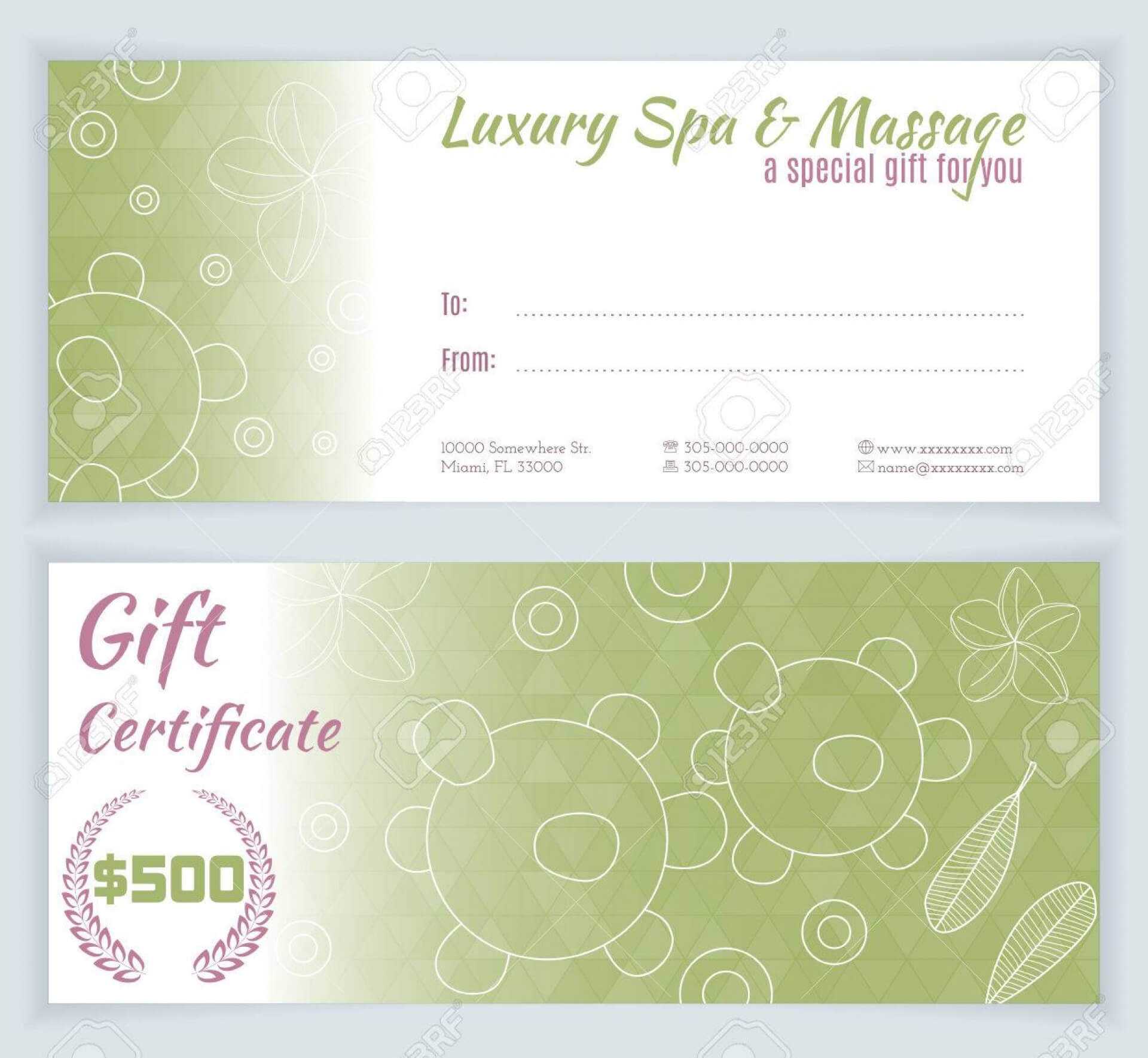 Fantastic Spa Gift Certificate Template Ideas Day Free Throughout Spa Day Gift Certificate Template