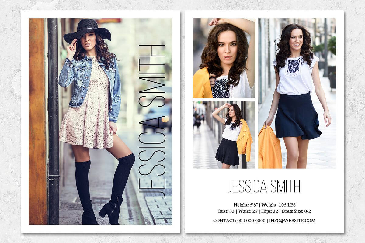 Fashion Model Comp Card Template Pertaining To Free Comp Card Template