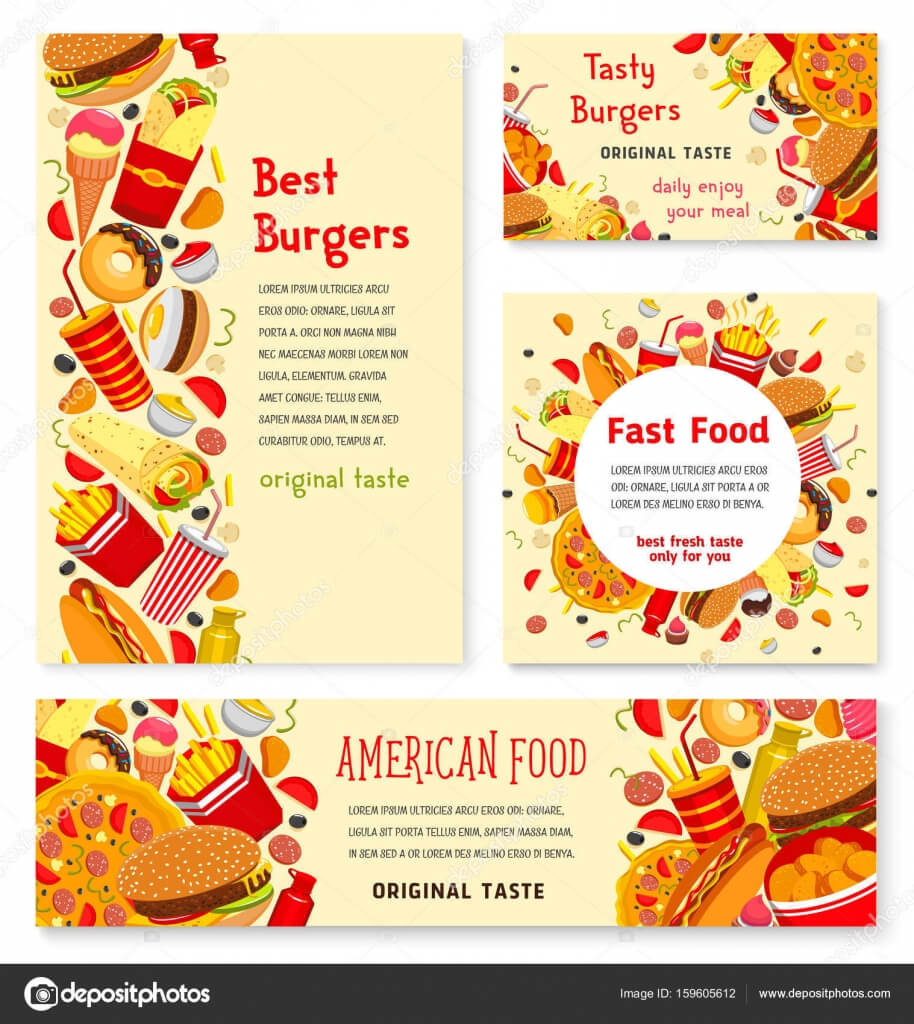 Fast Food Restaurant Banner And Poster Template — Stock Pertaining To Food Banner Template