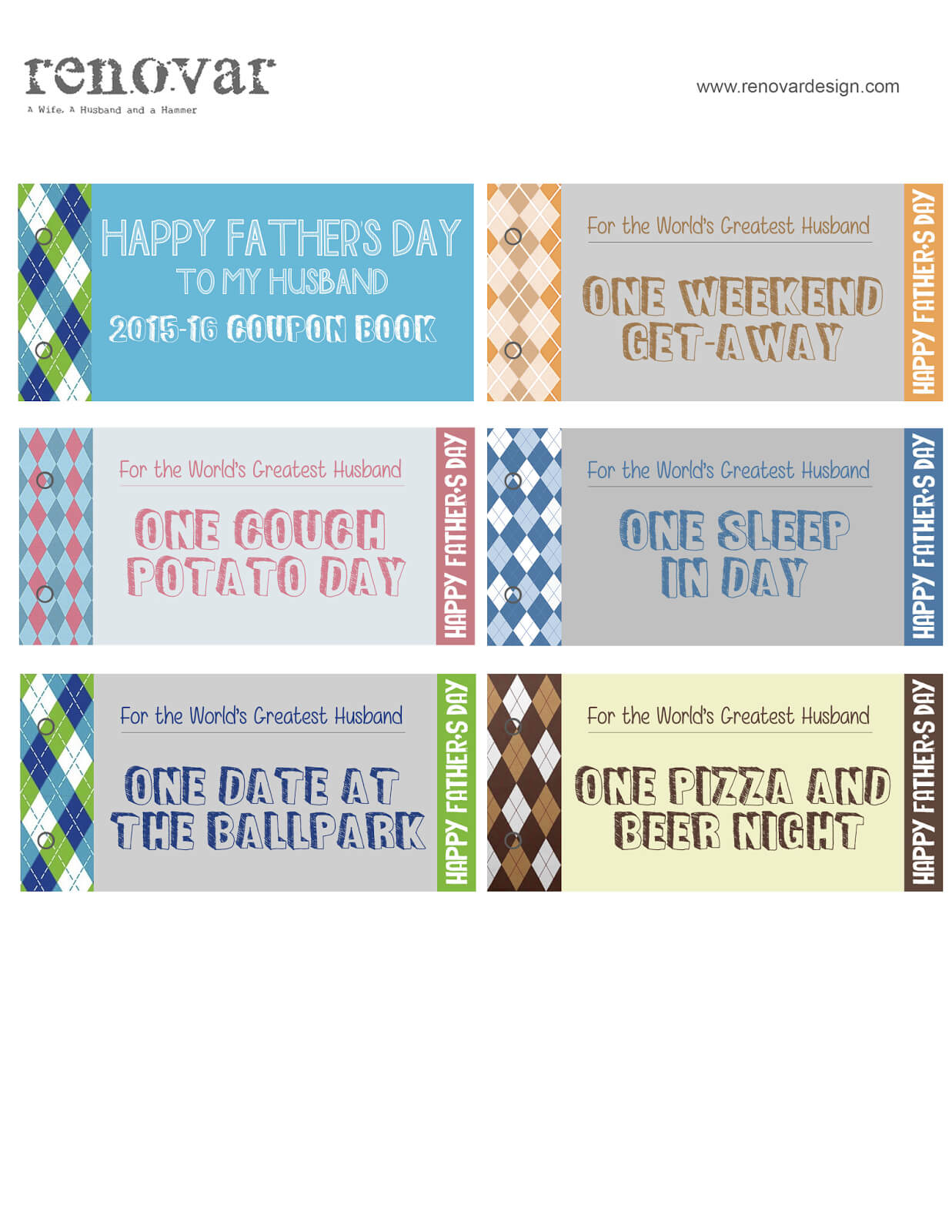 Fathers Day Coupon Book Templates : Beaver Coupons Inside Coupon Book Template Word