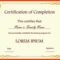 Fearsome Free Editable Certificate Of Completion Templates With Regard To Certificate Of Completion Template Free Printable